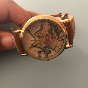 Urban Outfitters World Map Watch